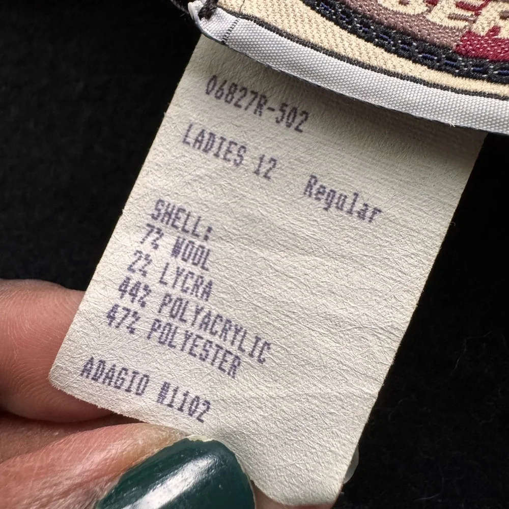 Vintage Obermeyer Black Wool Blend‎ Stirrup Jumpsuit - Picture 9 of 15